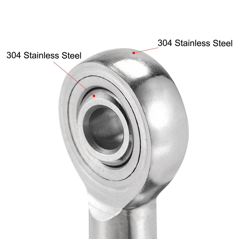 [Australia - AusPower] - uxcell SSI6T/K Rod End Bearing 6mm Bore Stainless Steel M6x1 Female Thread Right Hand M6x1mm 