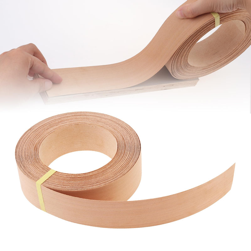 Beech Edge Banding,2 Inch X 50 Feet Wood Veneer Strips Iron-on for DIY Cabinet Repair Furniture Restoration Real Wood Trim Grain Tape (Beech, 2 Inch X 50 Feet) Beech
