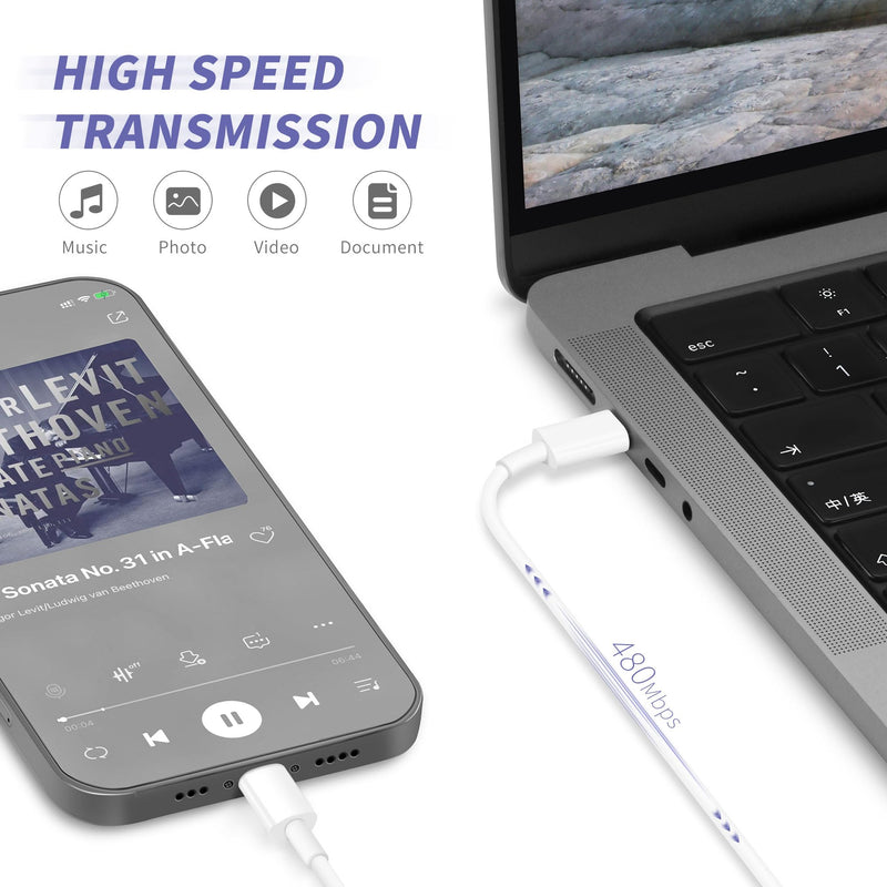 [Australia - AusPower] - i.Phone Charger Fast Charging,[MFi Certified] 2Pack 20W Type C Fast Charger Block with 6FT USB C Charger Cable Compatible for i.Phone 14/13/12/11 Pro Max/11/Xs Max/XR/X,i.Pad,AirPods Pro 