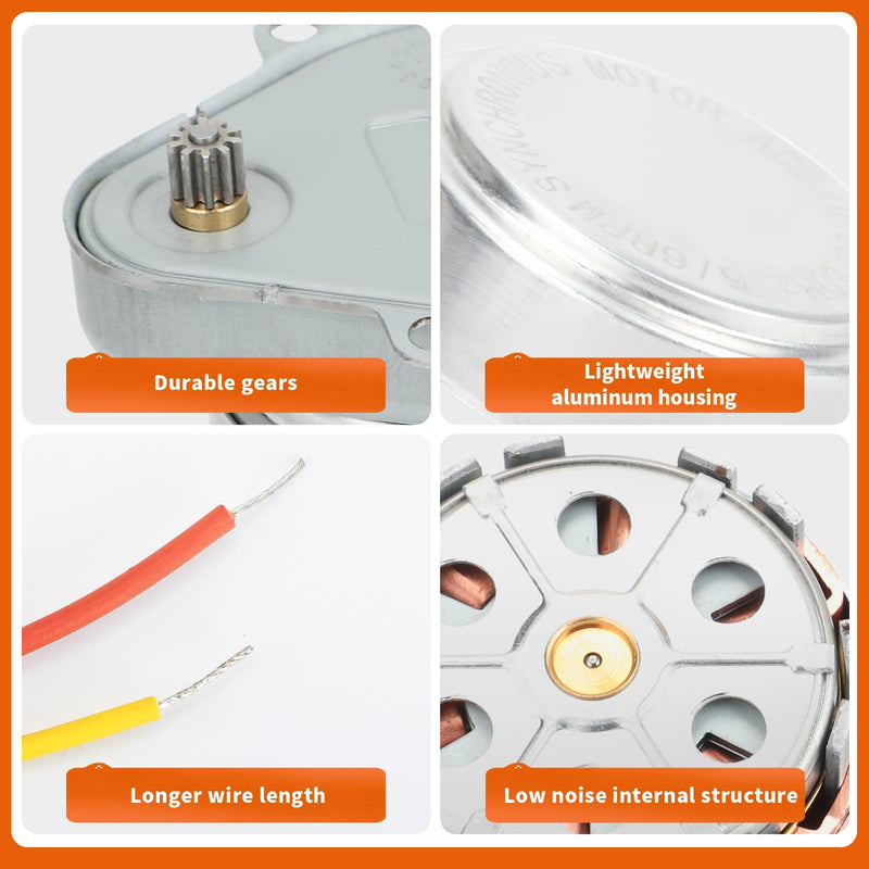 802360JA Motor 24V 5/6RPM Work Well with V8043/8044 Honey-Well Zone Valve-2Pack 2