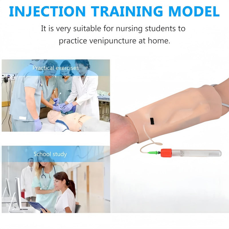 [Australia - AusPower] - Wearable IV Practice Kit,Intradermal Injection Training Pad for Medical Student Training Course, Nurse Injection pad, Suture Practice Complete kit（1tube） 1 tube 