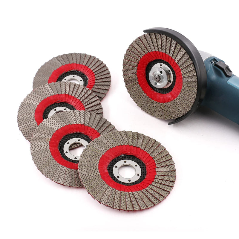 5 Inch 1 Piece 120 Grit Sanding Discs Flap Sanding Sanding Disc for Angle Grinder Diamond Sanding Pad 120 grit, 1 piece