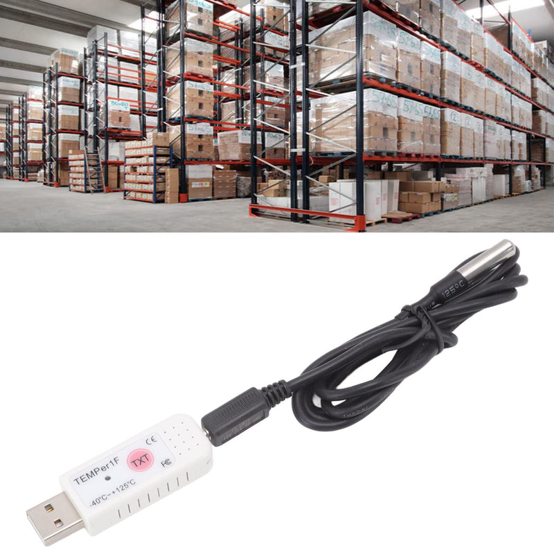 [Australia - AusPower] - TEMPer1F Computer Thermometer, Real Time Temperature Sensor Logger, Ambient Temperature Monitoring Data Recorder,Upper Lower Limit Temperature Alarm,for 