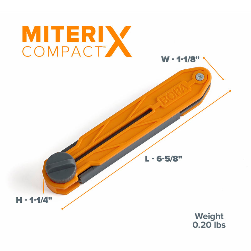 [Australia - AusPower] - BORA MiteriX Compact Angle Finder Tool Gauge, Duplicates & Splits in Half for Precise Transfer to Miter Saw, Easy Corner and Angle Measuring & Duplicating - 530402 