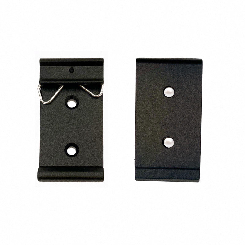 [Australia - AusPower] - 4Pcs 35mm Din Rail Fixed Clamp, Universal DIN Rail Mount Clip Snap in DIN Rail Mounting Bracket Aluminum Alloy Solid State Relay Clip for Relay Mounting (1.08 Width) 1.08 Width 