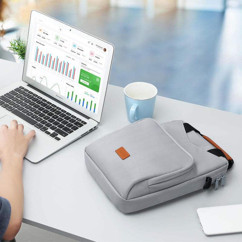 [Australia - AusPower] - 9-11 Inch Tablet Carrying Case Bag, Padded Travel Sleeve for iPad Pro 11 (2022-2018), iPad 10.9, iPad Air (5/4th Gen), Galaxy Tab S9/S8 (Gray) Gray 