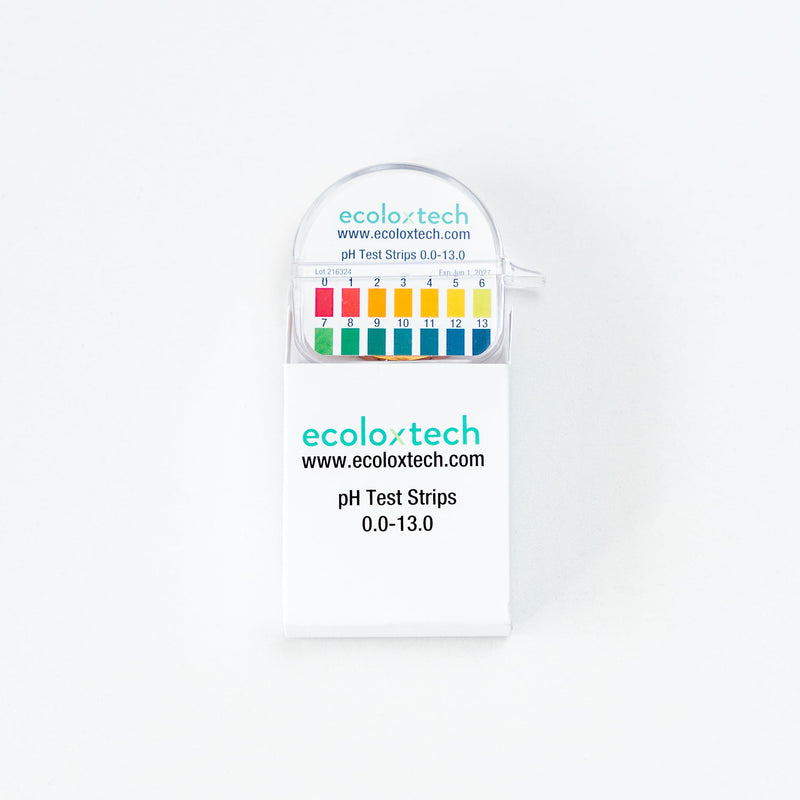 [Australia - AusPower] - EcoloxTech - Instant Check pH Paper, Wide Range pH Test Strips [0.0-13.0] for EcoOne Systems Water Testing Kit, Water Quality Tester, pH Tester for Home, Restaurant, and Lab Use - 125 Strips 