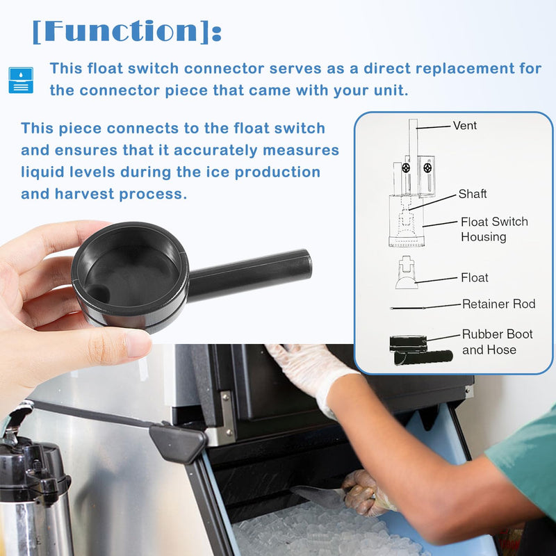 [Australia - AusPower] - Replacement for Hoshizaki 426799-01 Float Switch Connector, Rubber Boot and Hose 