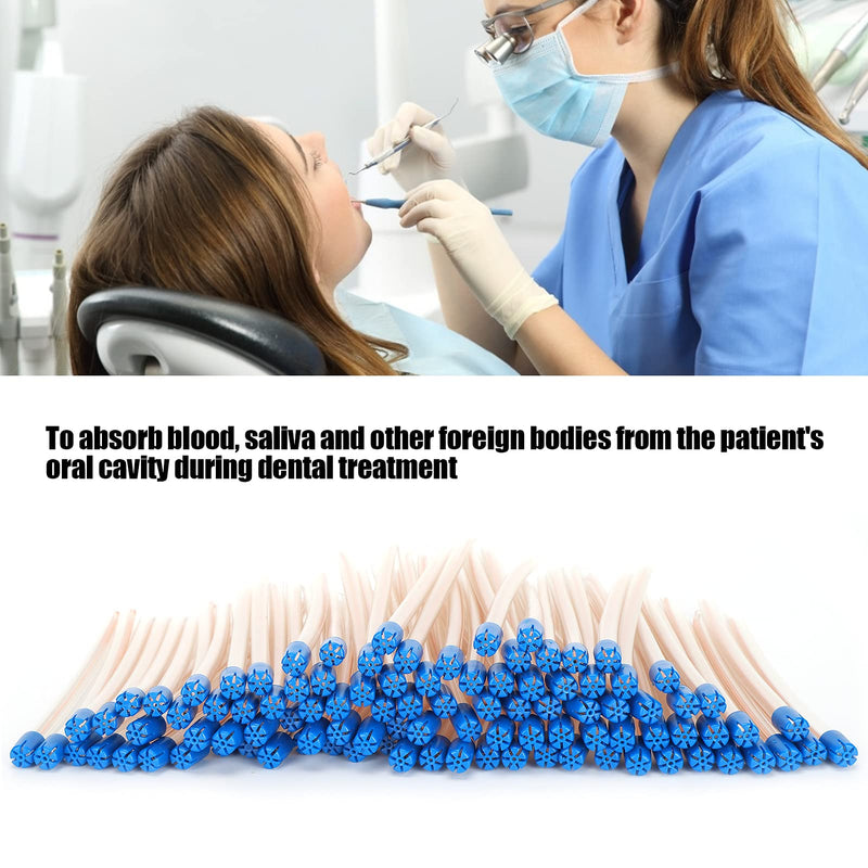 Dental Saliva Suckers, Pack of 100 Disposable Saliva Suckers for Dentists Water Flows Smoothly for Dentist for Dental Clinic