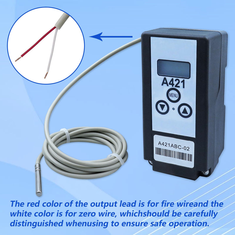[Australia - AusPower] - A99BB-200C Temperature Sensor Temperature Probe, -40 to 212 Degree F Temperature Range,Electronic Temperature Controller Extension Cable 