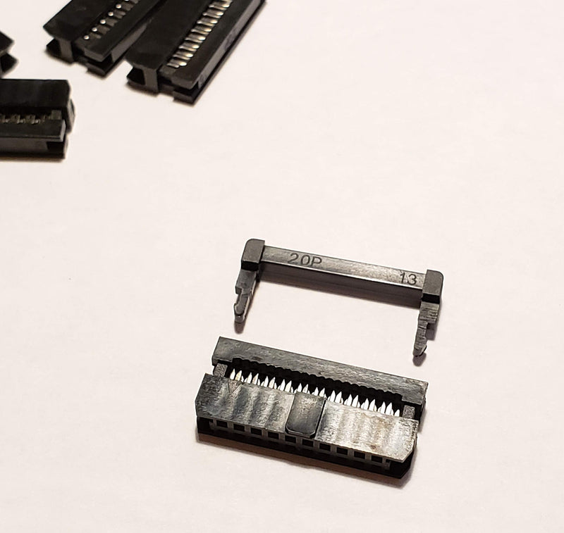 [Australia - AusPower] - 25-PK 2x10 20 Pins 2mm 0.079" Pitch Dual Row IDC Socket for 1mm Flat Ribbon Cable, 25-Pack 