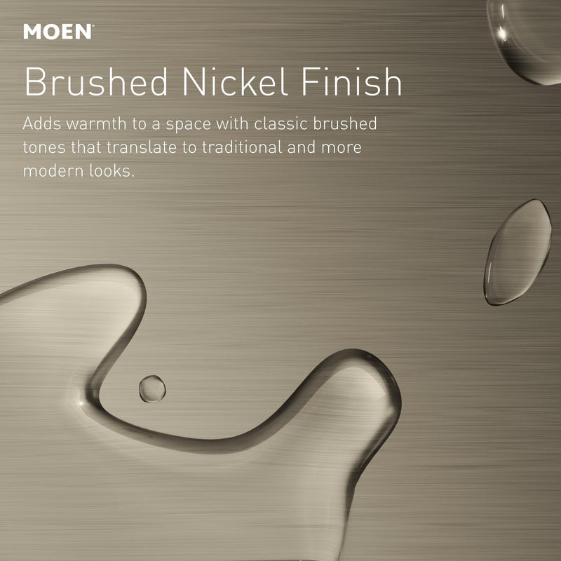 Moen YB2324BN Glyde 24-Inch Bathroom -Towel Bar, Brushed Nickel