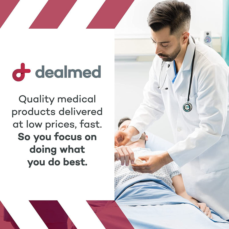 [Australia - AusPower] - Dealmed Povidone Iodine Prep Pad 10% - Individually Sealed Packets Perfect for Wound Care and Portable First Aid Kits, 100/Box (Pack of 1) Pack of 1 