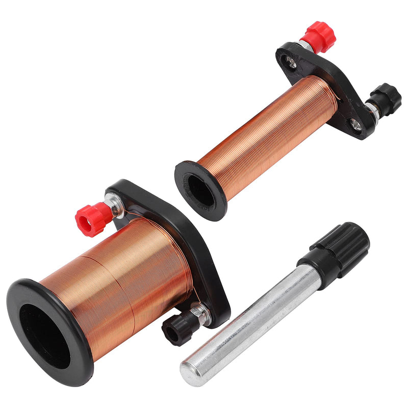 [Australia - AusPower] - Electromagnetic Induction Coil, Induction Coil Electromagnet Kit, Demonstration Teaching with Primary Secondary Cylindrical Iron Core Physics Transformer Studying for Laboratory Lenz's Law 