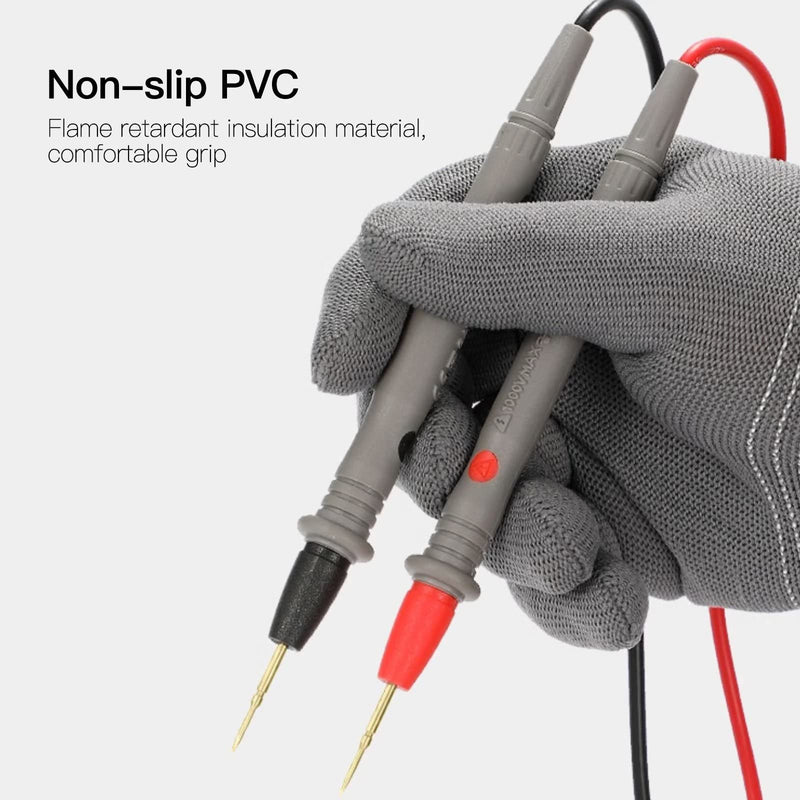 [Australia - AusPower] - Test Leads Kits for Multimeter Meter Electrical Alligator Clip Probes 1000V 20A 