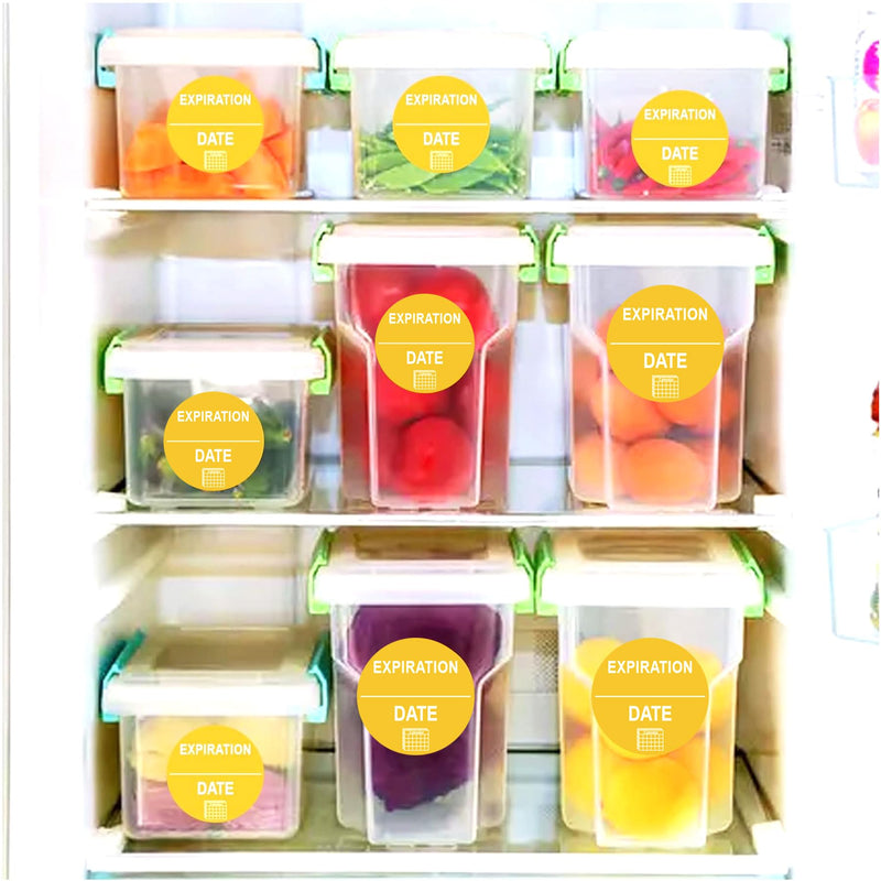 [Australia - AusPower] - Expiration Dates Stickers Shelf Life Stickers 1 Inch Medication Instruction Healthcare Paper Label 500 Pcs Exp Date Management Sticker for Inventory Pills Organized Track Dot Sticker Drugs Labels Round 