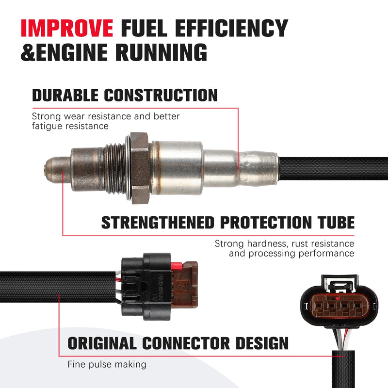 O2 Sensor Downstream for Ford Escape 2017-2019 1.5L & for Ford EcoSport 2018-2021 1.0L, Oxygen Sensor Bank 1 Sensor 2, Heated 4 Wire 250241225
