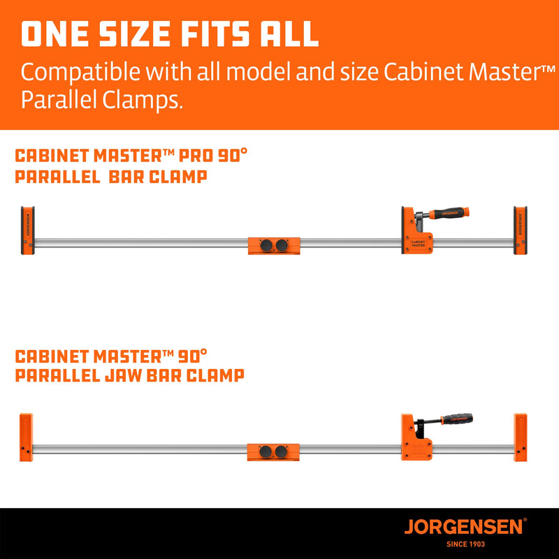 [Australia - AusPower] - Jorgensen Parallel Clamp Extender, Heavy-Duty Aluminum Connector for Cabinet Master Clamps, 2200LBS Strength, Quick Tool-Free Lock, Extend Clamping Range for Woodworking and Cabinets 