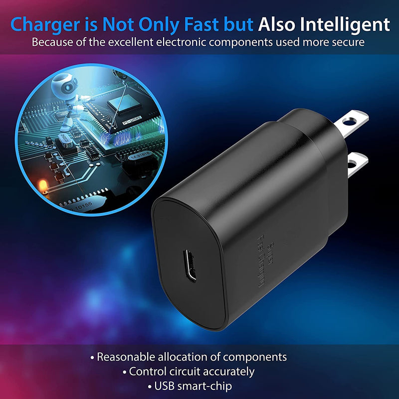 [Australia - AusPower] - Galaxy S24 S23 USB C Charger Block 25W PD Super Fast Charger Type C Wall Plug Adapter Quick Charging for Samsung Galaxy S24/S23/S22/S21/S20/Z Fold 3/4/5/Note20/iPhone 14/iPad/Tablet/Watch-1Pack 
