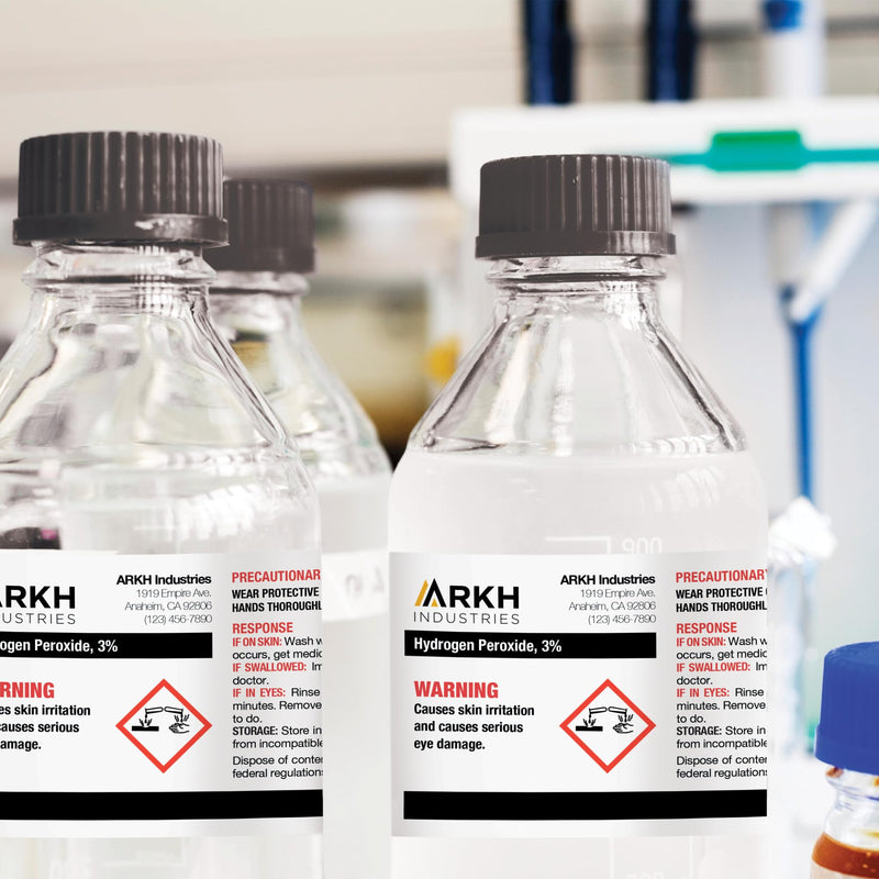 [Australia - AusPower] - Avery UltraDuty GHS Chemical Labels for Laser Printers, Waterproof, UV Resistant, 2 x 4, 500 Pack (60505) 1 Pack 