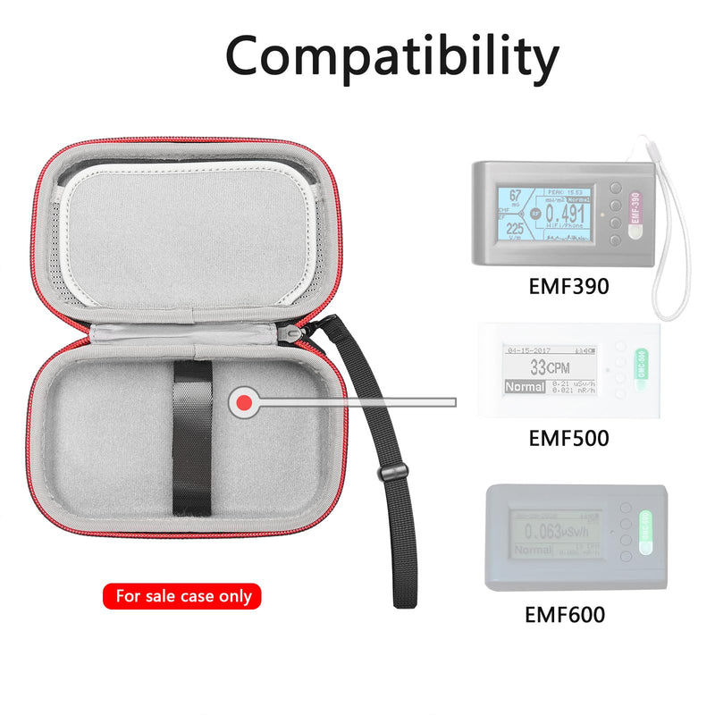[Australia - AusPower] - RLSOCO Carrying Case Compatible with GQ EMF-390 EMF Meter/GMC-600 / GMC-500 Plus Geiger Counter Radiation Detector 