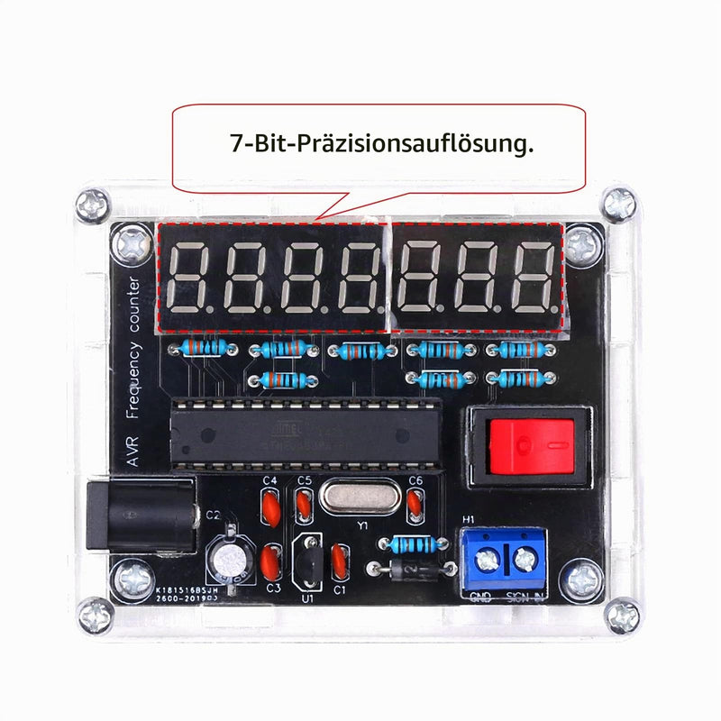 0,45 Hz-10 MHz Frequenzmesser Frequenzzähler VR Frequenz mit Shell Cymometer DIY Kit