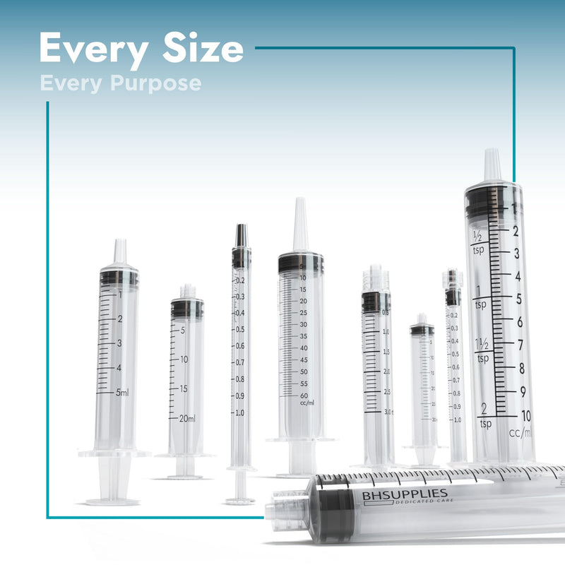 [Australia - AusPower] - BH Supplies 30ml Luer Lock Tip Syringes (No Needle) - Sterile, Individually Wrapped - 50 Syringes 30 mL - Luer Lock 50.0 