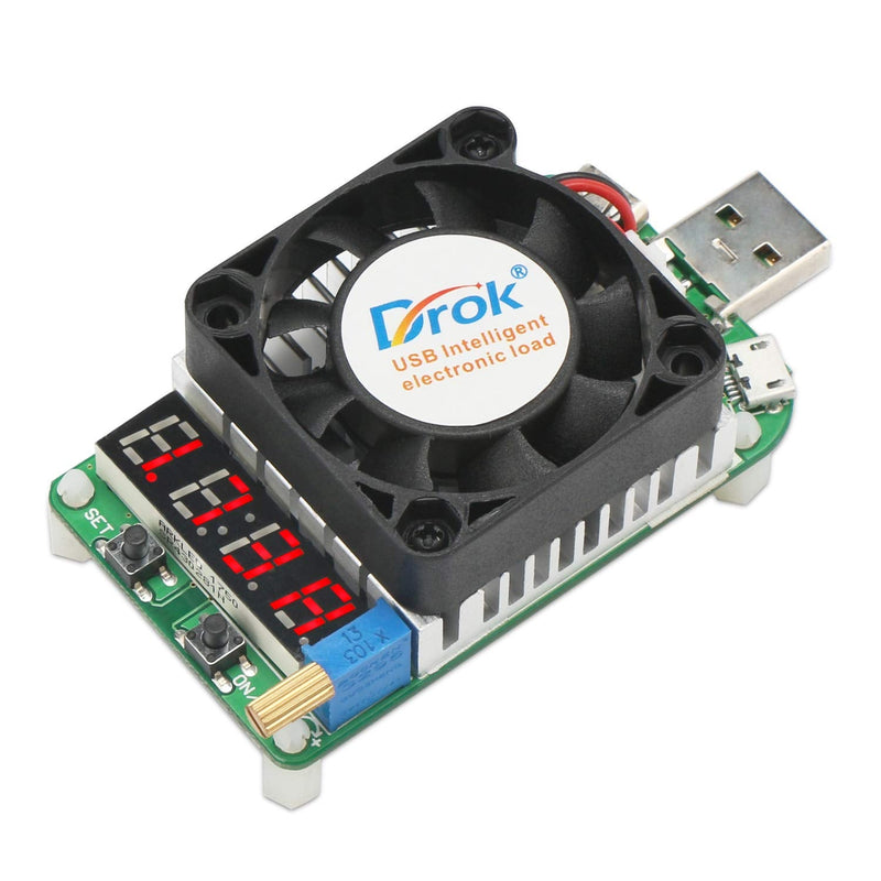 [Australia - AusPower] - DROK Digital Multimeter USB 2.0 and USB Load Tester 