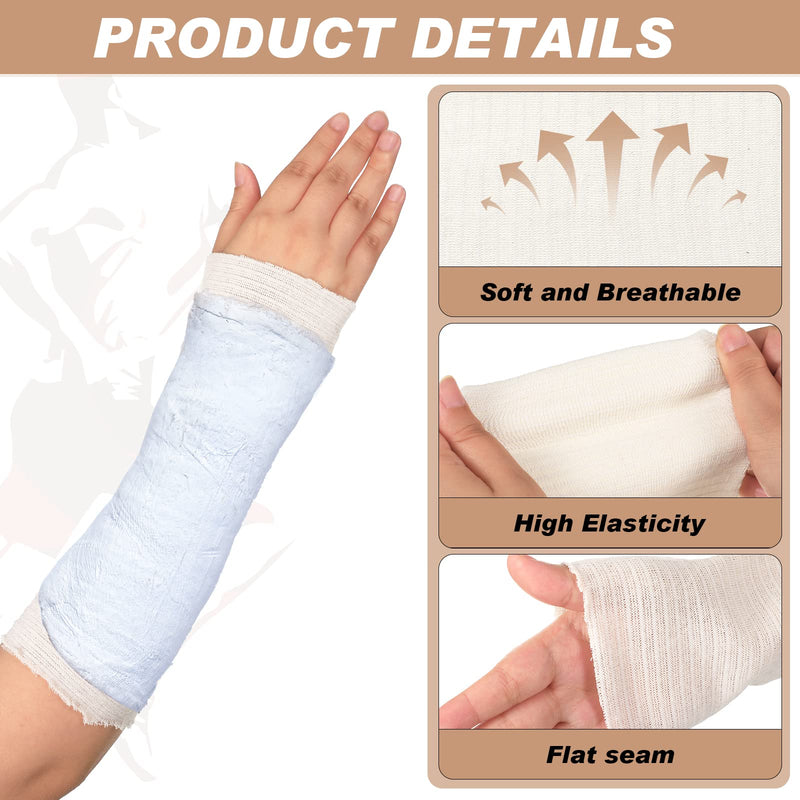 [Australia - AusPower] - Nuanchu Cotton Stockinette Tubular Elastic Bandage Cast Sleeve Roll Elastic Wrap Tube Bandages Comfortable Cast Stockinette for Arm Leg Knee Prewrap(White,4 Inch X 5.47 Yard) White 4 Inch X 5.47 Yard 