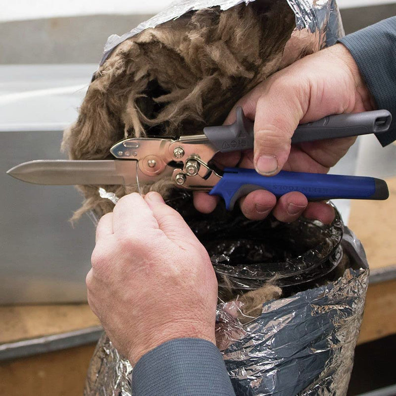 Klein Tools 89554 HVAC Tool, Wire Cutters and Fiberglass, Fiber Board and Flexible Duct Cutters in One