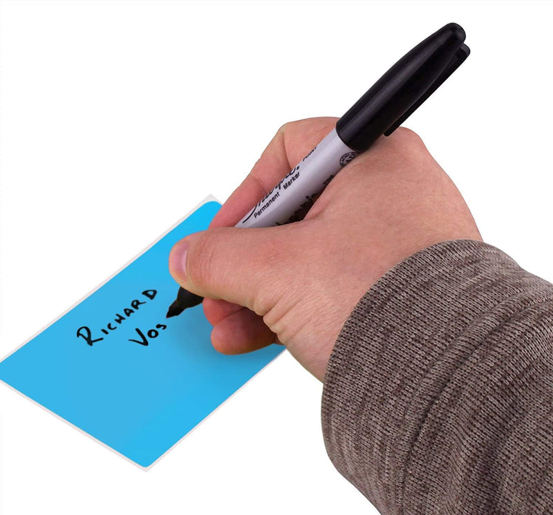 ChromaLabel 3 x 5 inch Permanent Color Code Rectangle Labels, 250 Stickers per Roll, Light Blue