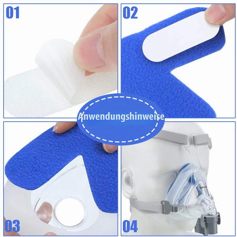 10 x Nose Pads for CPAP Masks - Soft Pads Against Pressure Points & Redness - Skin-Friendly Nose Protection for Sleep Apnea Masks - Comfort Set