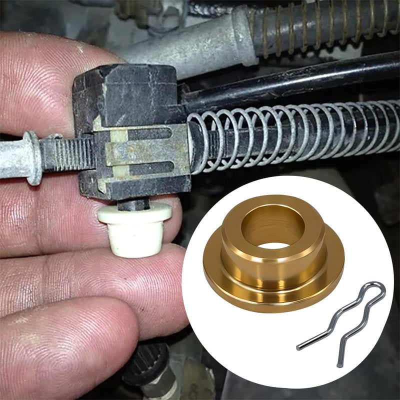 [Australia - AusPower] - 2Pcs AOD Transmission Throttle Valve Linkage TV Cable Brass Grommet Bushing Upgrade Kit For Ford Mustang 1987-1993 For Lincoln Town Car 1987-1992 F3SZ-7H303-B F3SZ7H303B 