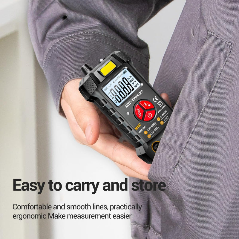 [Australia - AusPower] - Digital Multimeter 4000 Counts TRMS,Volt Meter Fast Measures AC/DC Voltage Current,Resistance,Continuity NCV Voltage Tester for Automotive Electrical Diagnostics&Electric Tools(AAA Battery Include) 