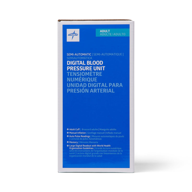 [Australia - AusPower] - Medline Pro Semi-Automatic Adult Digital BP Monitor with Hypertension & Heartbeat Detection 