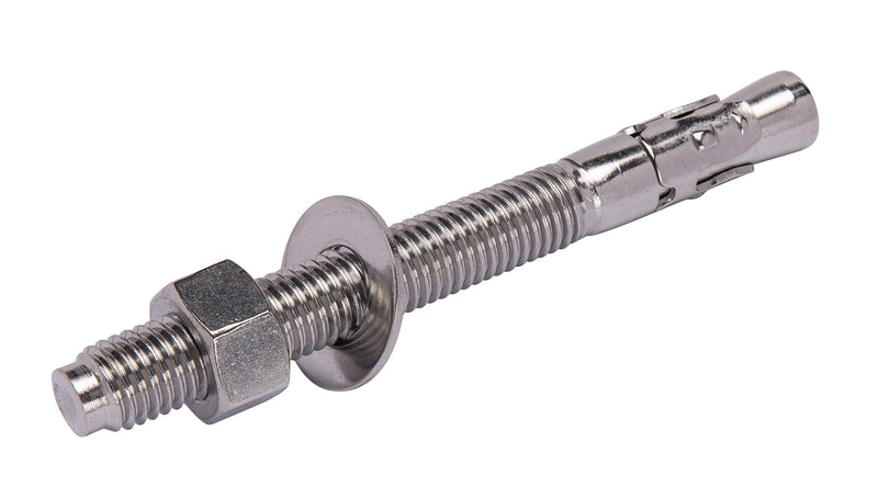 [Australia - AusPower] - Bolt Dropper 1/2" X 5-1/2" Wedge Anchor (5pc), 18-8 Stainless Steel Corrosion Resistant Commercial Grade Washers and Nuts Included Choose Size 1/2" x 5-1/2" 