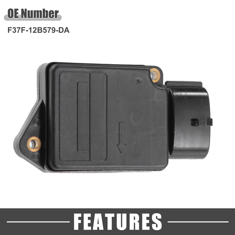 MAF Sensor Assembly No.F37F-12B579-DA MAF Mass Air Flow Sensor for Ford for Ranger 1993-1994 Plastic Black