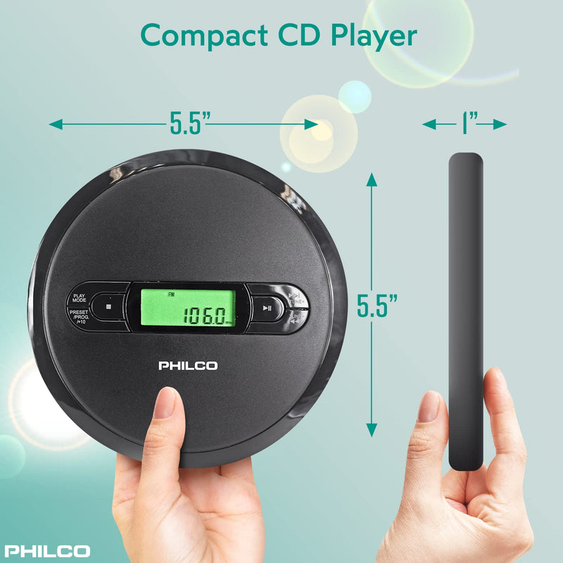 [Australia - AusPower] - Personal CD Player with MP3 Playback, FM Radio & 60 Second Anti-Shock 