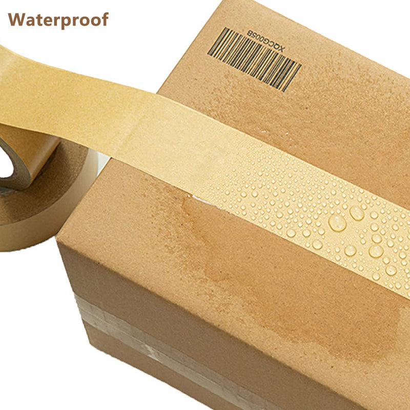 [Australia - AusPower] - TooCust Kraft Paper Tape Self Adhesive,2" X55YD,Brown Paper Tape, Biodegradable Brown Packing Tape,Paper Packing Tape with Strong Adhesive,1 Roll 1 