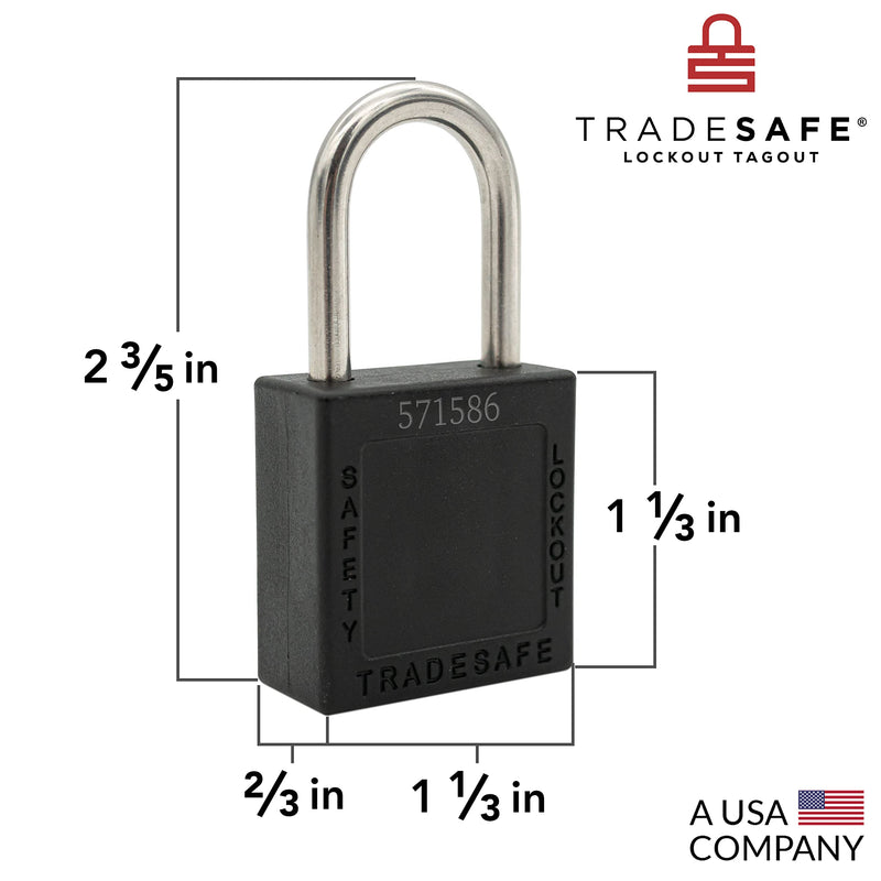 [Australia - AusPower] - TRADESAFE Outdoor Faucet Lock - Water Spigot Lock, Durable Faucet Locks Outdoor with Keyed Padlock, Prevent Water Theft, Unauthorized Outside Faucet Use Plastic 