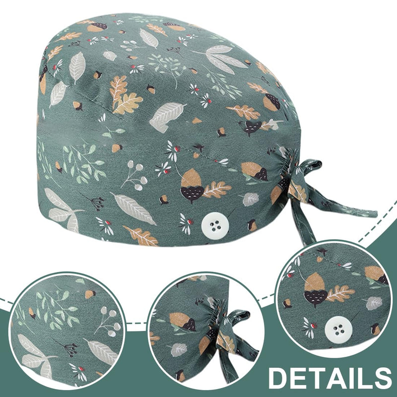 CPJJ Women's Surgical Cap, Fabric, Nurse Cap, Pack of 1
