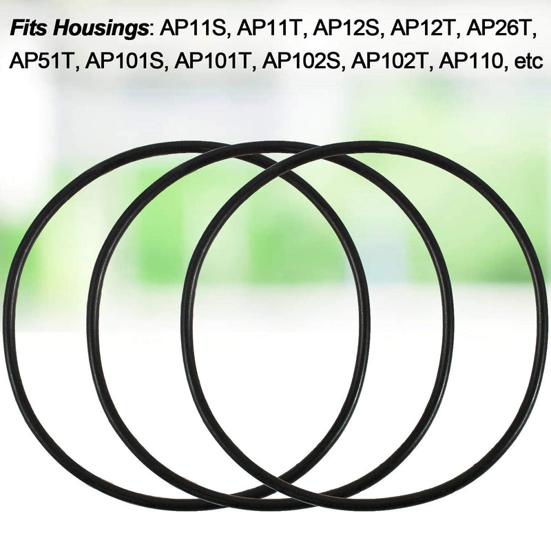 [Australia - AusPower] - ANCIRS 3 Pcs 3.5" O.D. Replacement O-Rings for 10" Reverse Osmosis Water Filter Housing 