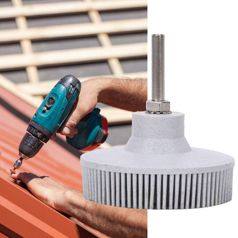 3-Inch Metal Bristle Disc Deburring Brush and Grinding Brush for Precise Deburring and Polishing - Fine Bristles with Emery Rubber, White