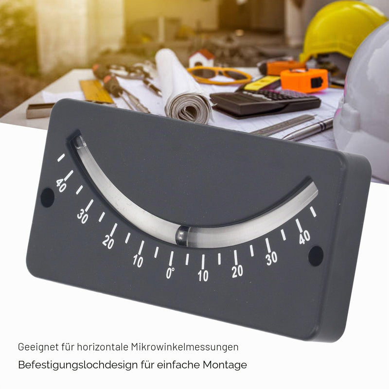 Inclinometer Analogue Bicycle Inclinometer Clinometer, 40° to 40° Handlebar Recline Meter Pipe Inclinometer for Horizontal Micro Angle Measurement