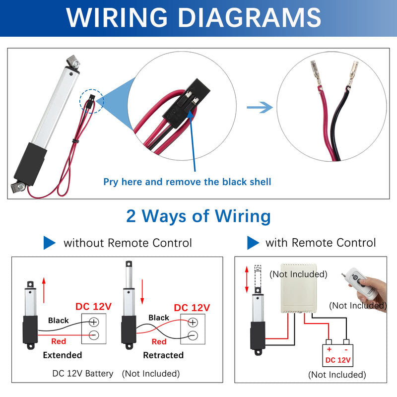 [Australia - AusPower] - 0.4 Inch 0.4" Stroke Mini Linear Actuator 12V 42.2lbs/188N Electric Micro Linear Actuator Speed 0.2"/sec with Mounting Brackets,for Robotics,Home Automation Stroke 0.4 inch 42.2 lbs 
