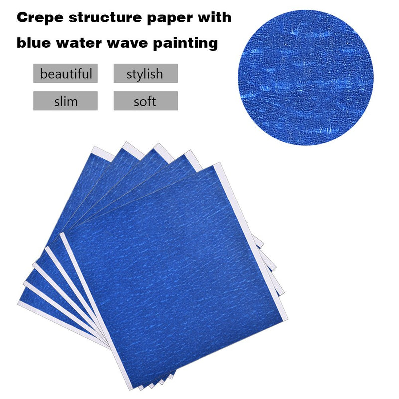 Yoidesu 5PCS 3D Printer Heat Bed Sticker Sheet Build Tape 210 x 200mm Pressure Sensitive Adhesive Sticker Tape Blue