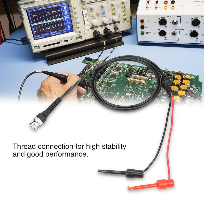[Australia - AusPower] - Joyzan BNC to Test Hook Clips, Mini Dual Probe Coaxial Cable Leads Set P1020 Testing Plunger Probes Ended IC Male Plug Oscilloscope Minigrabber Accessories 50Ω Coax Machine Signal Generator Multimeter 