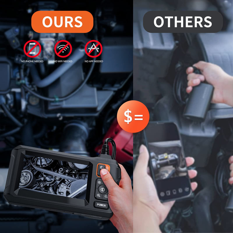 [Australia - AusPower] - Daxiongmao Borescope, Endoscope Camera with Light, IP67 Waterproof Endoscope, 1080P HD Inspection Camera, Borescope Camera with Light, Snake Camera, 16.5ft Endoscope Camera, Gadgets for Men (4.3) 