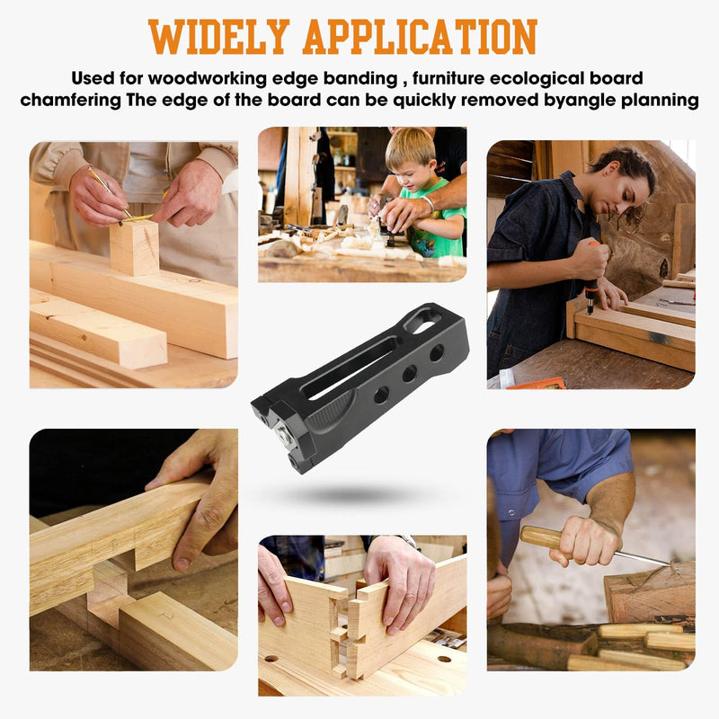 Professional Edge Banding Trimmer Kit - Adjustable Edge Banding Trimmer,veneers,with Tungsten Blades for Flush Trim, Chamfer & Rounded Edges on Wood, PVC & Veneer Handle + R1, R2,R3 blade