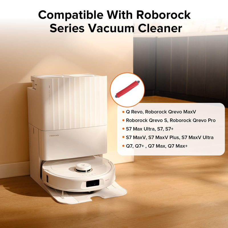 [Australia - AusPower] - roborock Rubber Main Brush Replacement Q Revo Series, S7 Max Ultra, QV 35A, Q7 Series Robot Vacuum Main Brush-1 